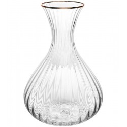 Decanter 1,5L de Cristal Ecológico com Fio de Ouro Optic 